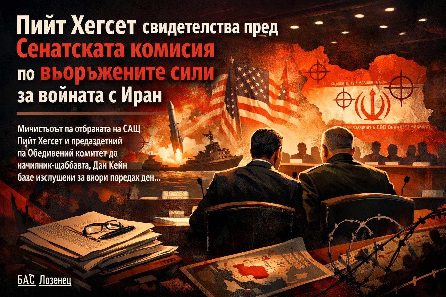 Пийт Хегсет свидетелства пред Сенатската комисия по въоръжените сили за войната с Иран