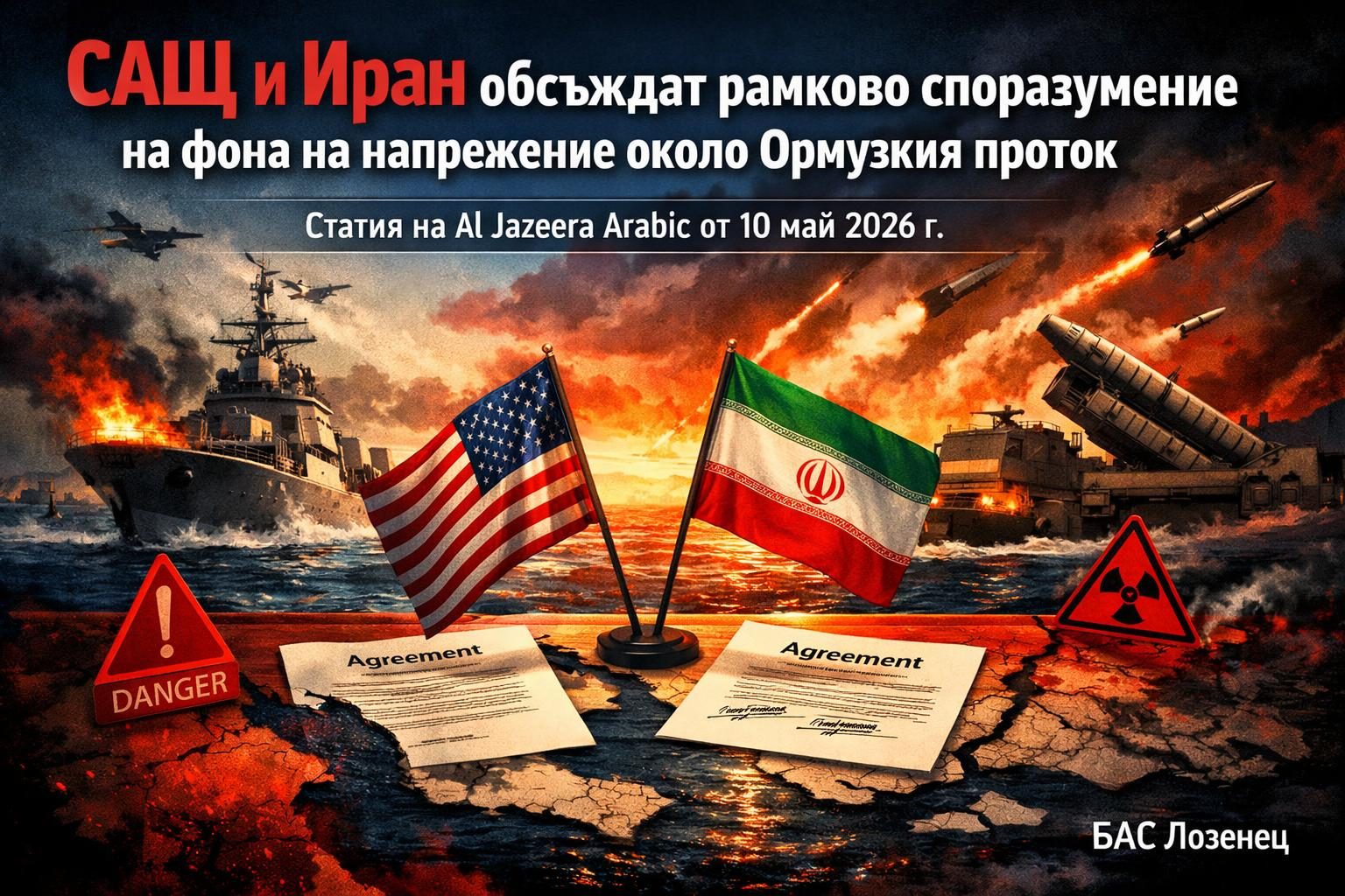 САЩ и Иран обсъждат рамково споразумение на фона на напрежение около Ормузкия проток