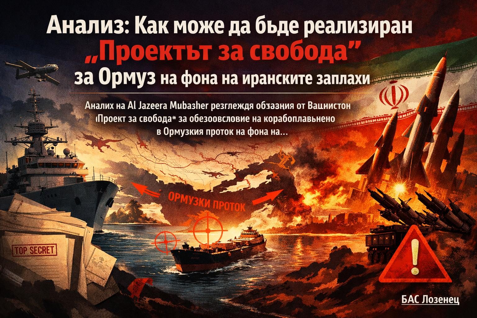 Анализ: Как може да бъде реализиран „Проектът за свобода“ за Ормуз на фона на иранските заплахи