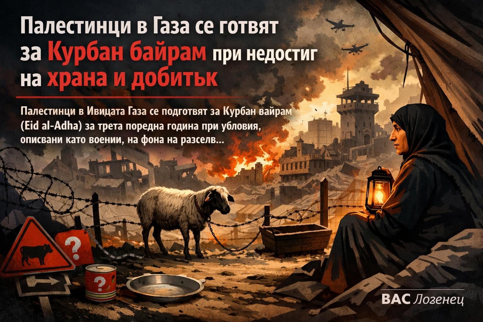 Палестинци в Газа се готвят за Курбан байрам при недостиг на храна и добитък