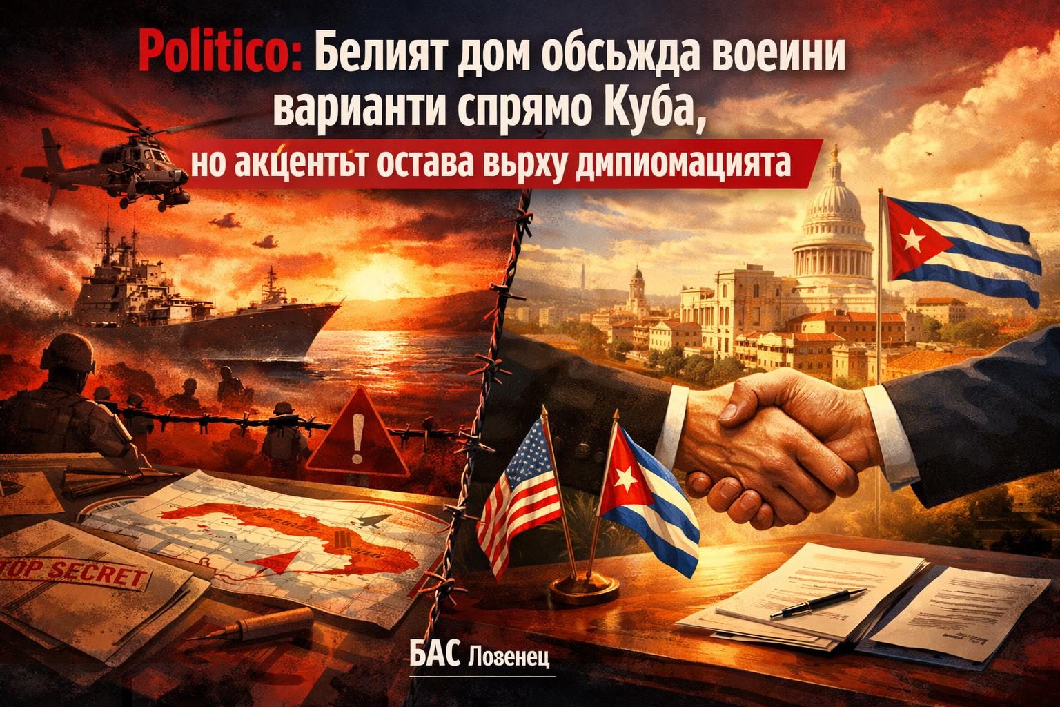 Politico: Белият дом обсъжда военни варианти спрямо Куба, но акцентът остава върху дипломацията
