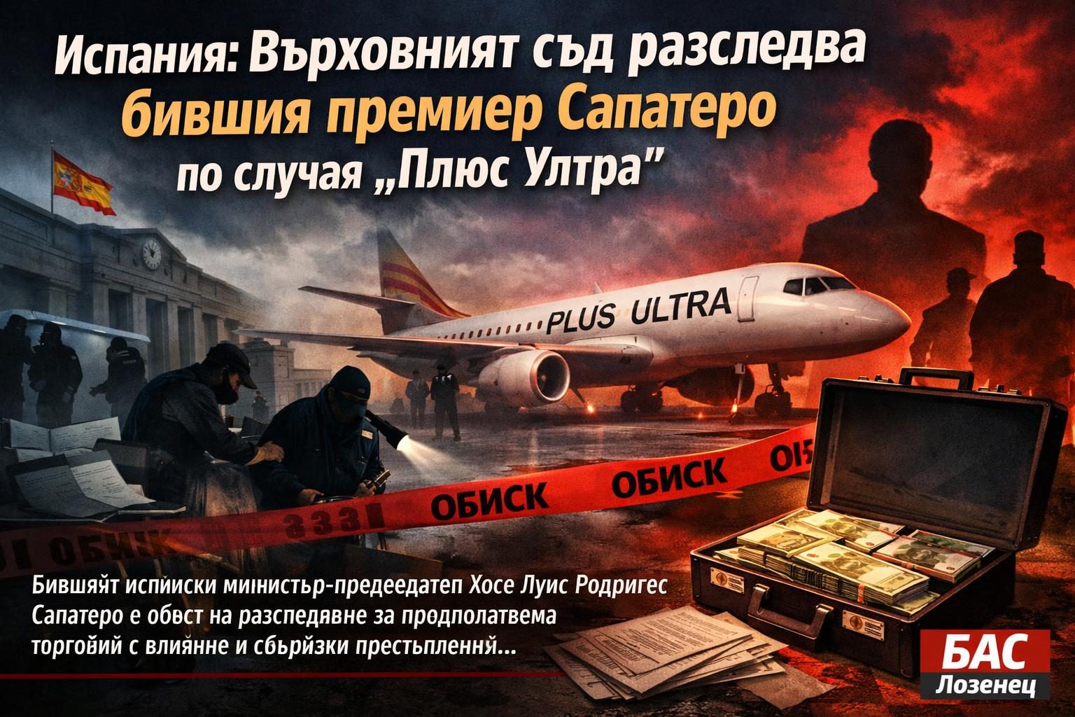 Испания: Върховният съд разследва бившия премиер Сапатеро по случая „Плюс Ултра“