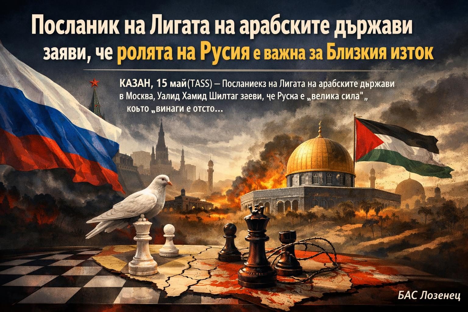 Посланик на Лигата на арабските държави заяви, че ролята на Русия е важна за Близкия изток