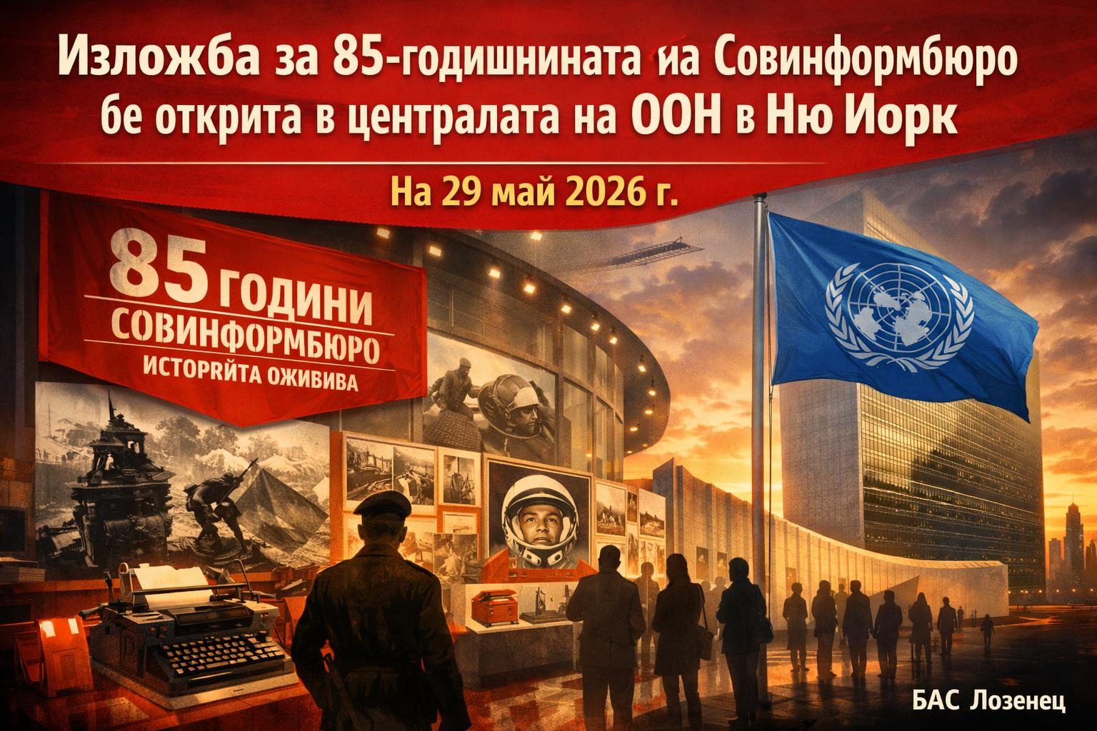 Изложба за 85-годишнината на Совинформбюро бе открита в централата на ООН в Ню Йорк