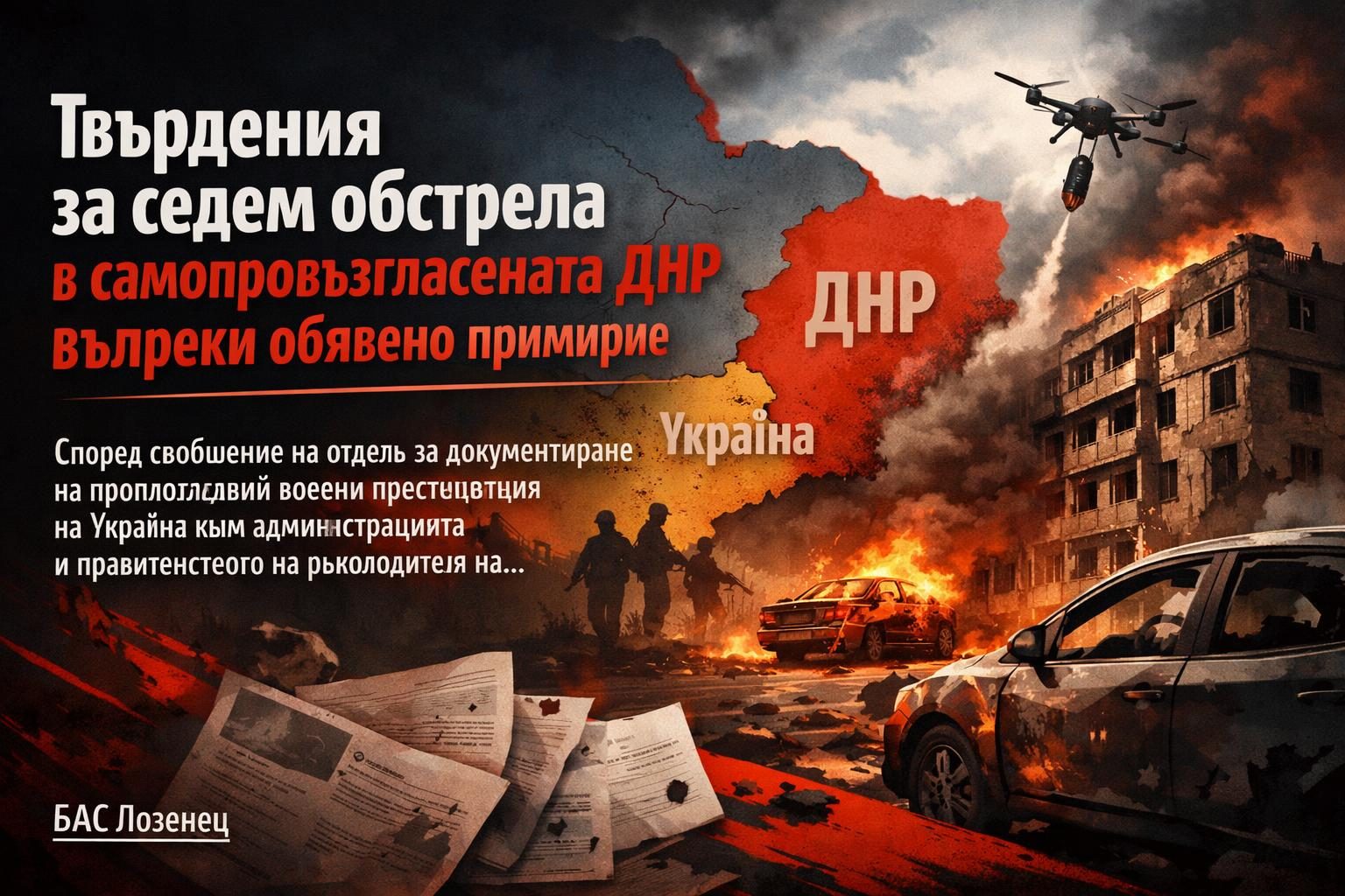 Твърдения за седем обстрела в самопровъзгласената ДНР въпреки обявено примирие