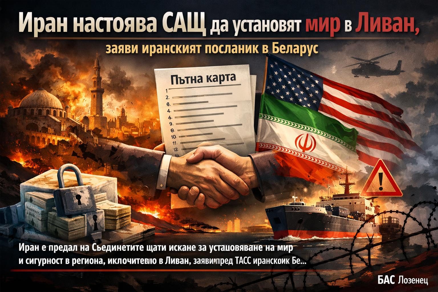 Иран настоява САЩ да установят мир в Ливан, заяви иранският посланик в Беларус
