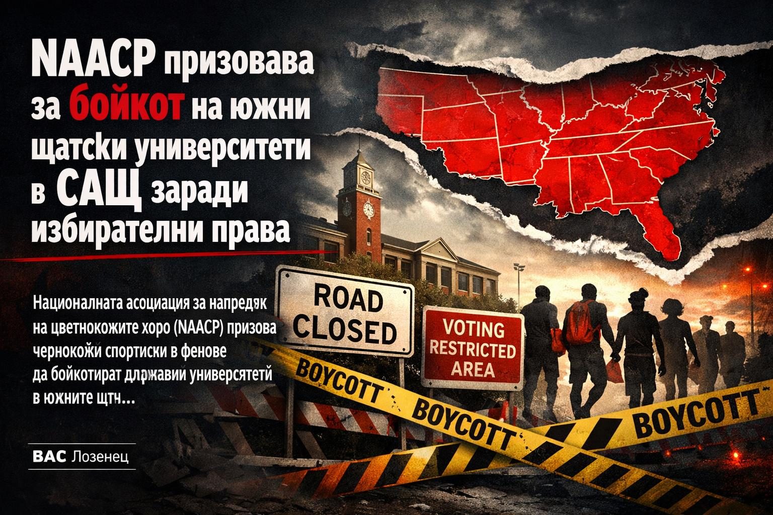 NAACP призовава за бойкот на южни щатски университети в САЩ заради избирателни права