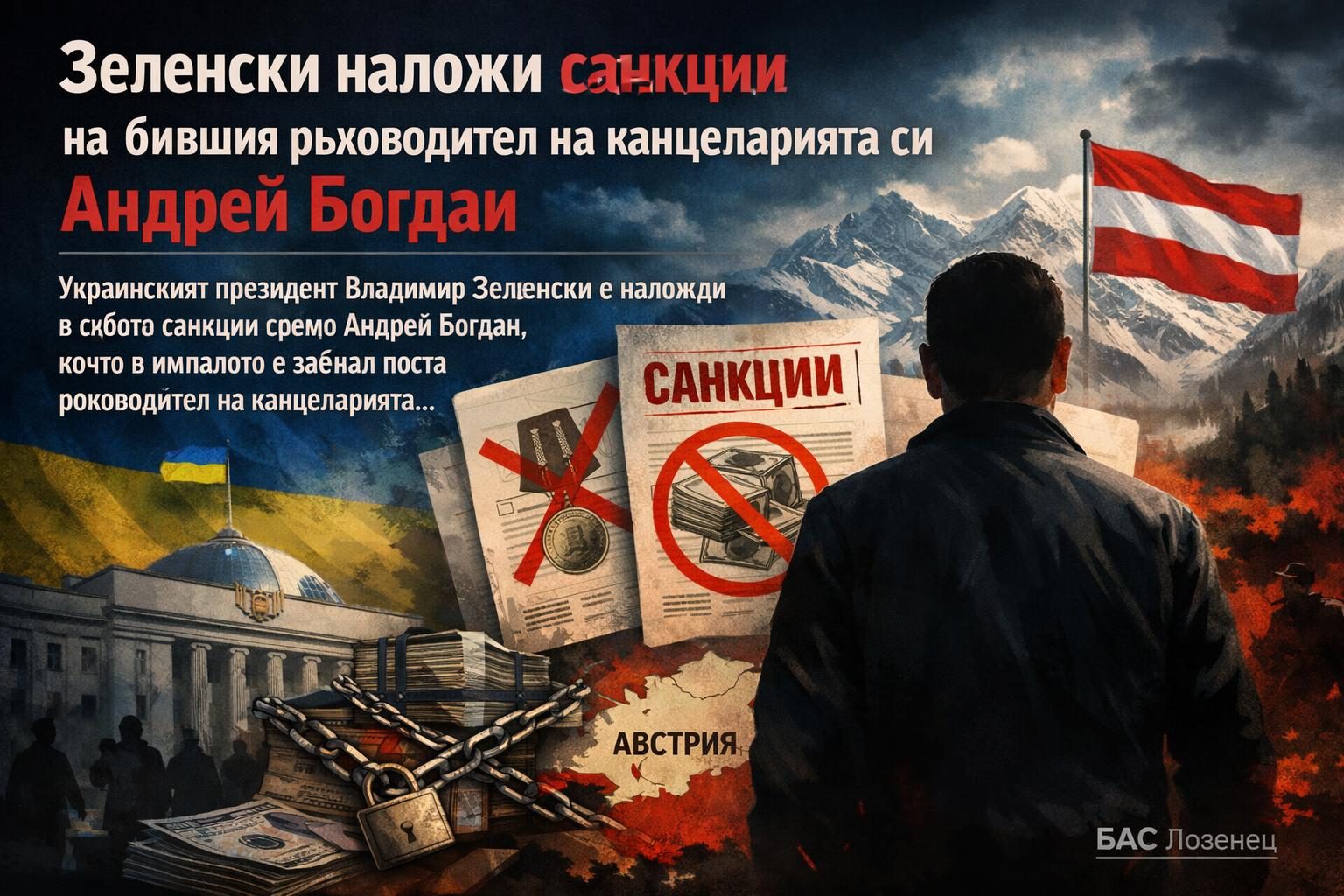 Зеленски наложи санкции на бившия ръководител на канцеларията си Андрей Богдан