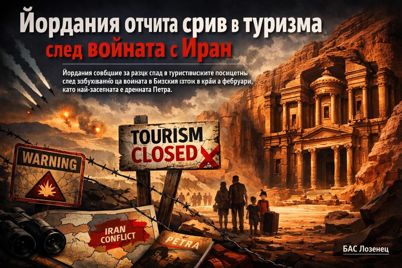 Йордания отчита срив в туризма след войната с Иран